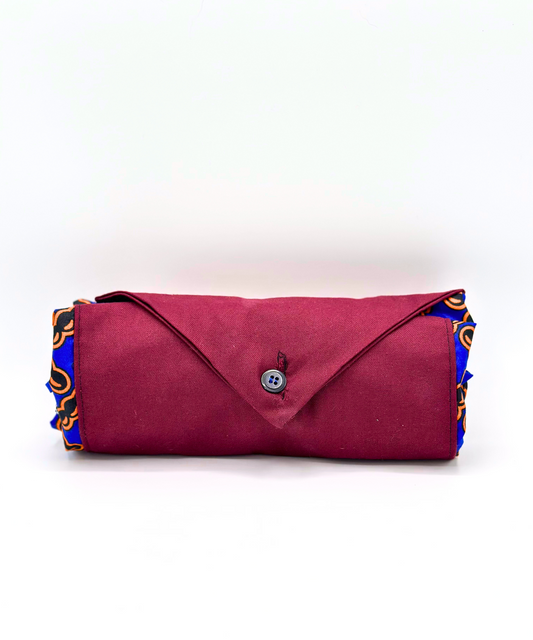 Chitenje-Stoffbeutel – einrollbar