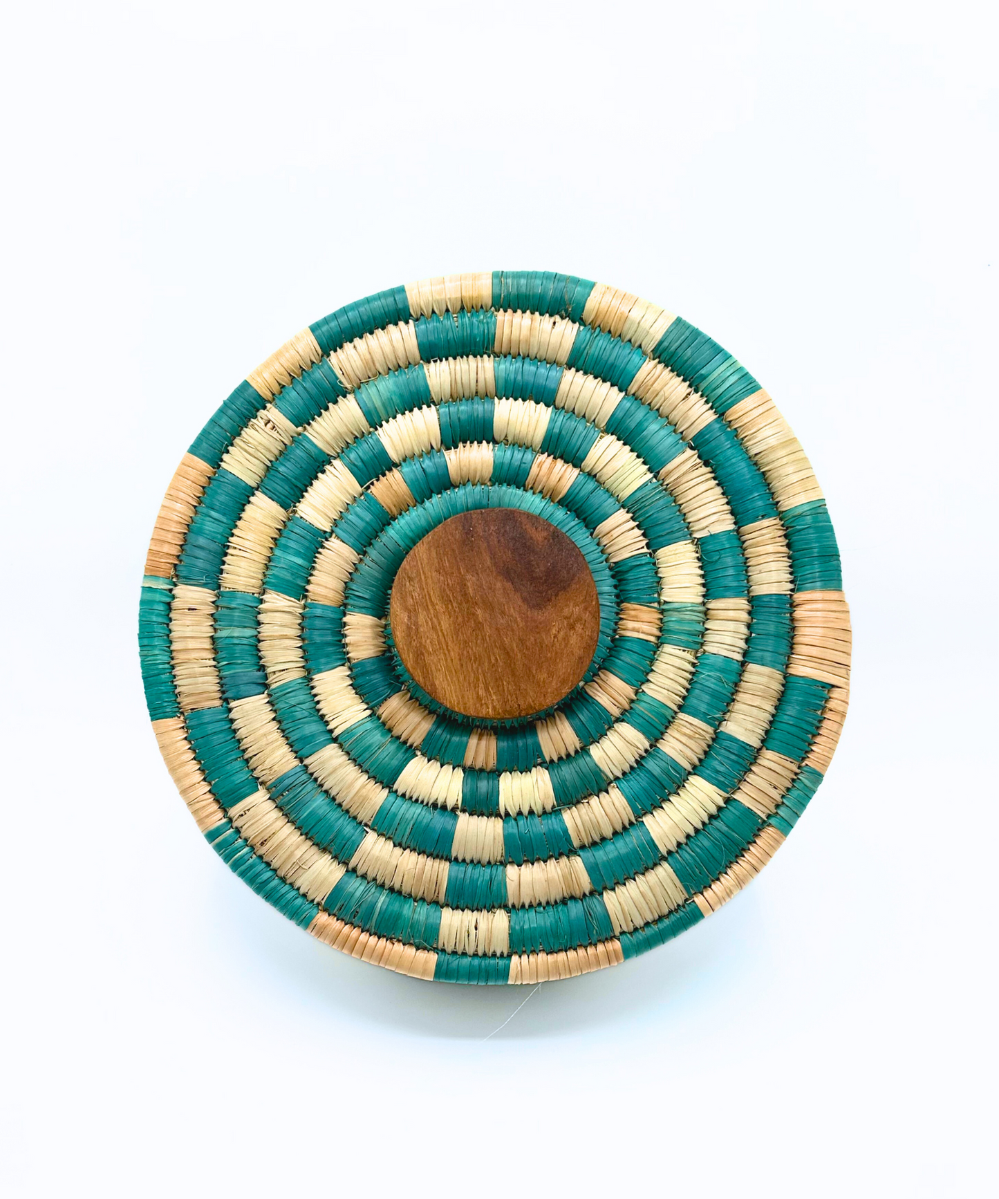 Hand-woven baskets made from natural resources