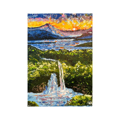 Expressionist Art from Malawi - Landscapes on Canvas (A2)