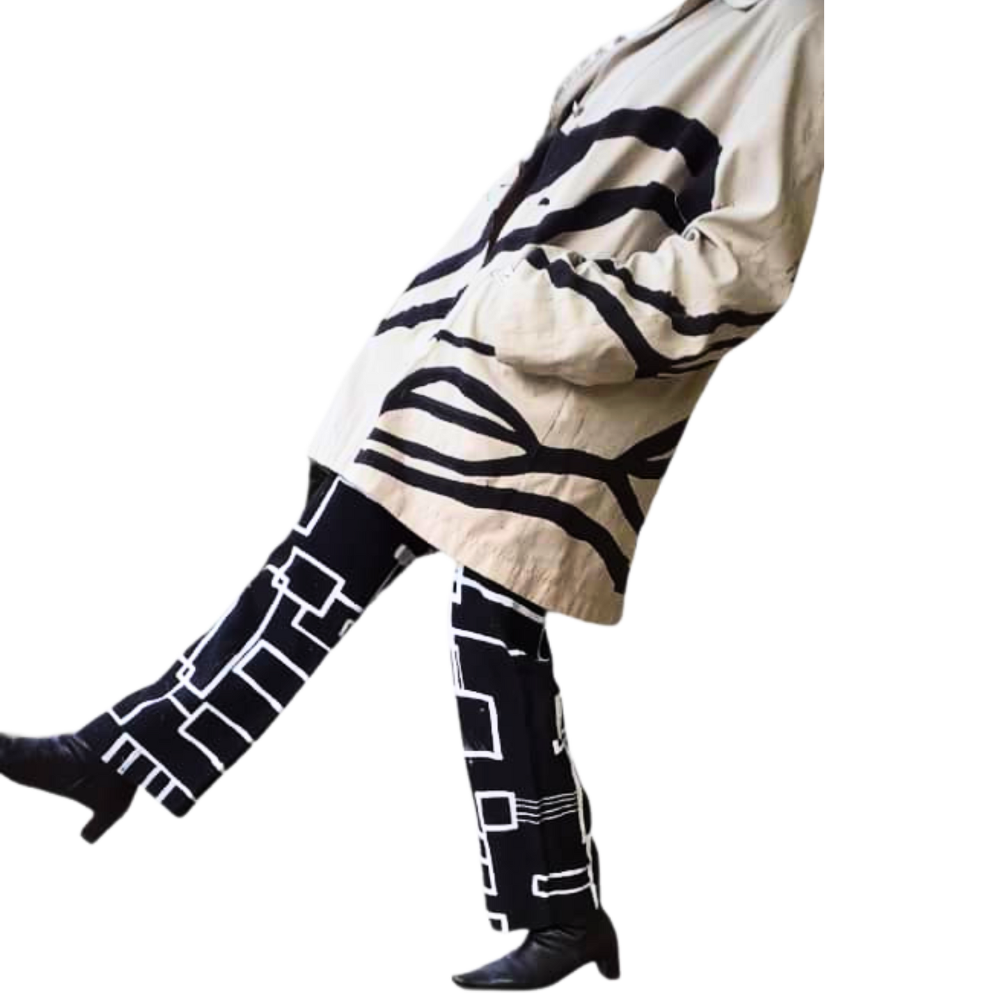 Handbemalte Coffee Print Jacken