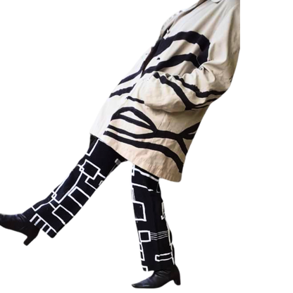 Handbemalte Coffee Print Jacken