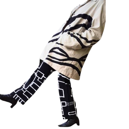 Handbemalte Coffee Print Jacken