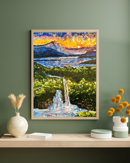 Expressionist Art from Malawi - Landscapes on Canvas (A2)